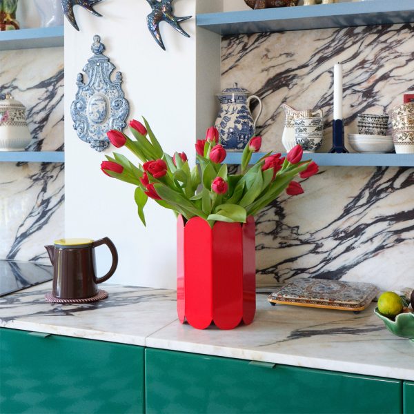 Hay Arcs Vase Red maljakko