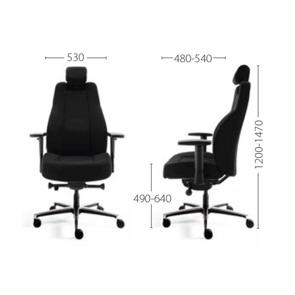 SELECTed SitBack 24/7 valvomotuoli nahka - Image 9