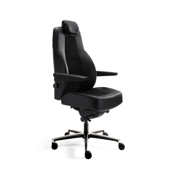 SELECTed SitBack 24/7 valvomotuoli kangas/nahka taittuvilla käsinojilla