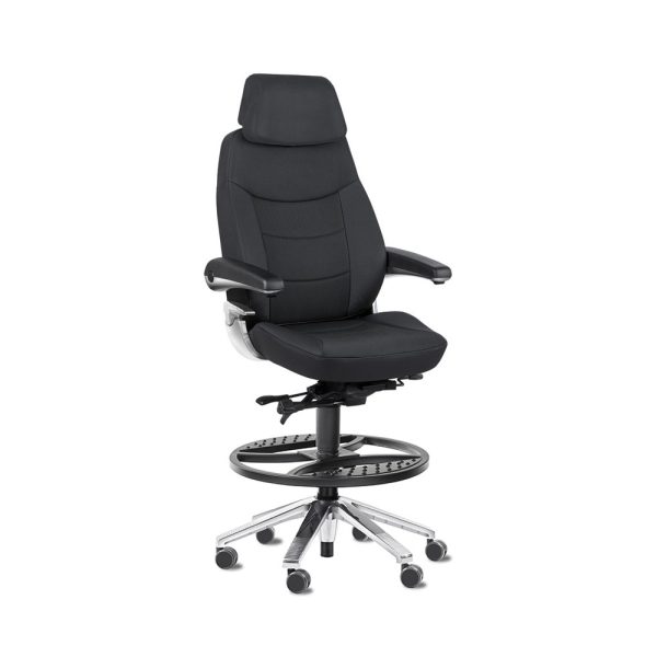 Svenstol S5 Counter korkea valvomotuoli kangas (Flax)