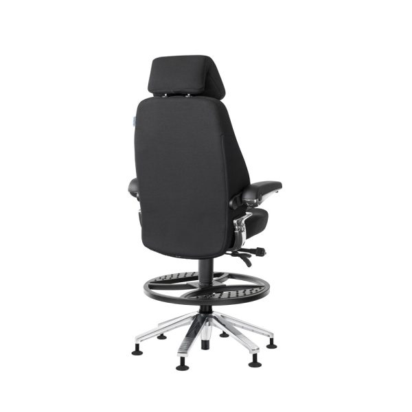 Svenstol S5 Counter korkea valvomotuoli kangas (Flax) - Image 6
