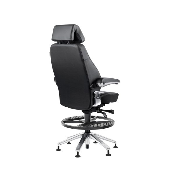 Svenstol S5 Counter korkea valvomotuoli nahka - Image 4