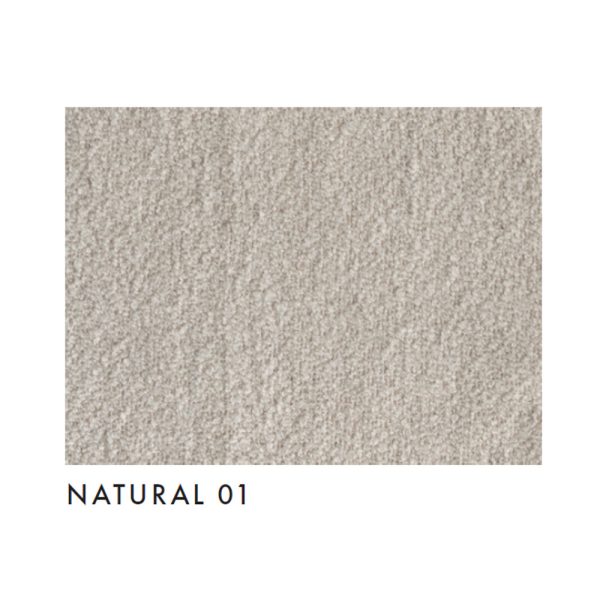 Woud Praline Pouf Ø52 pyöreä istuinrahi Natural Bouclé - Image 2