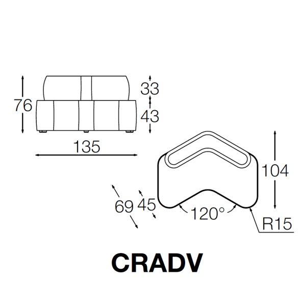 Diemme Cross CRADV/CRBDV nojatuoli modulaarinen - Image 7