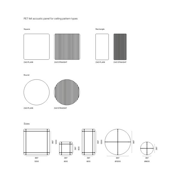 Narbutas Acoustic Artwork Ceiling Square akustinen kattoelementti - Image 3