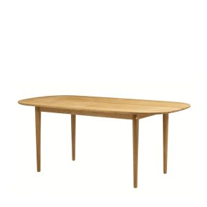 FDB Møbler C63E Bjørk jatkettava ruokapöytä 180-280x100 öljytty tammi