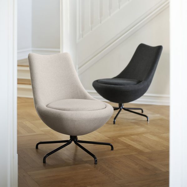 FDB Møbler L40 Bellamie nojatuoli musta ristikko - Image 6