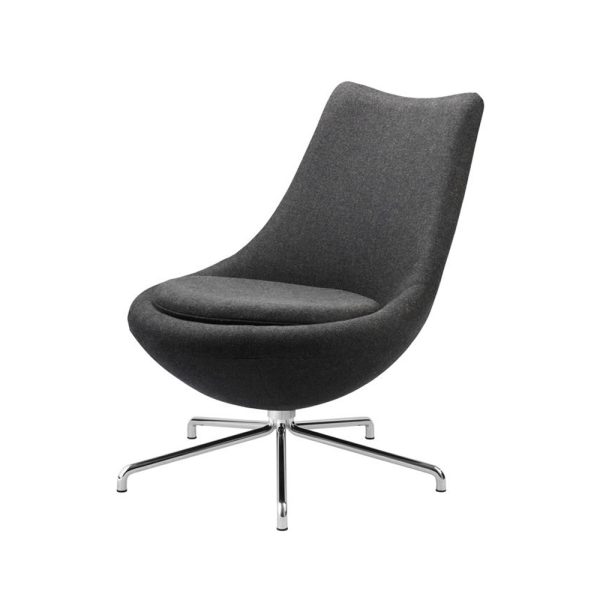 FDB Møbler L40 Bellamie nojatuoli kromattu ristikko - Image 6