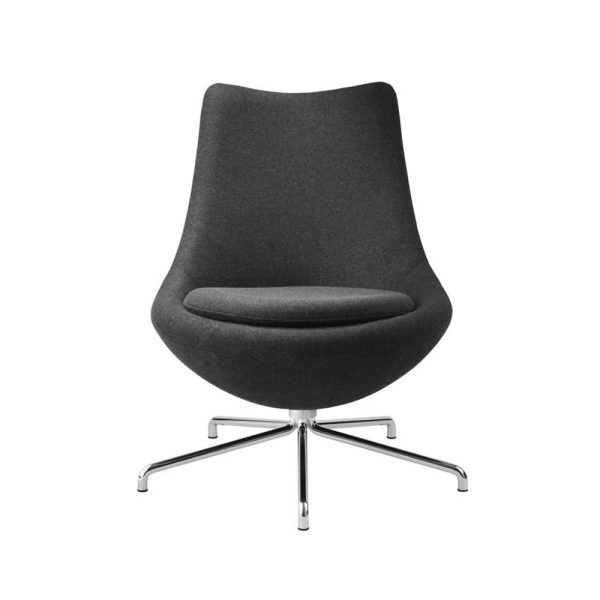 FDB Møbler L40 Bellamie nojatuoli kromattu ristikko - Image 7