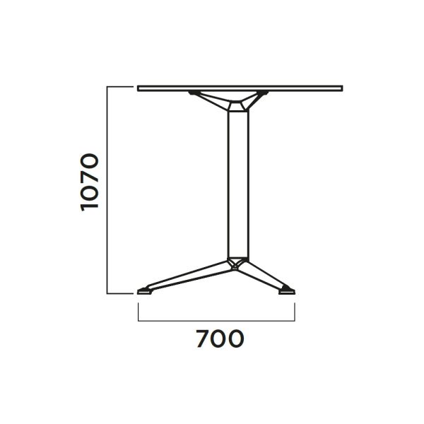Infiniti 3-Pod Table korkea baaripöytä / taittopöytä - Image 3
