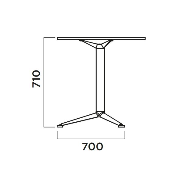 Infiniti 3-Pod Table ravintolapöytä / taittopöytä - Image 2