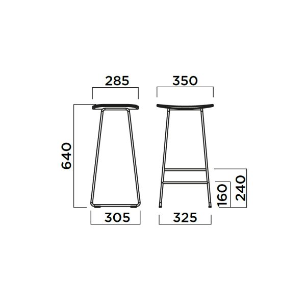 Infiniti Klejn Kitchen Stool matala baarijakkara - Image 4