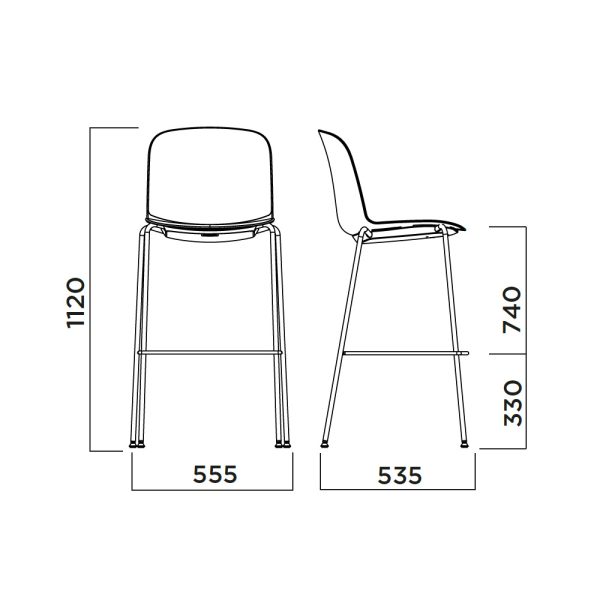 Infiniti Relief Bar Stool korkea baarituoli - Image 4