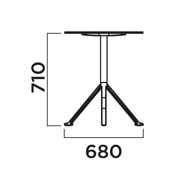 Infiniti Ruelle Table ravintolapöytä / taittopöytä - Image 6