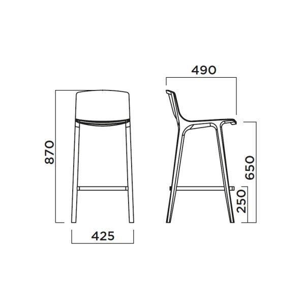 Infiniti Seame Kitchen Stool matala baarituoli - Image 2