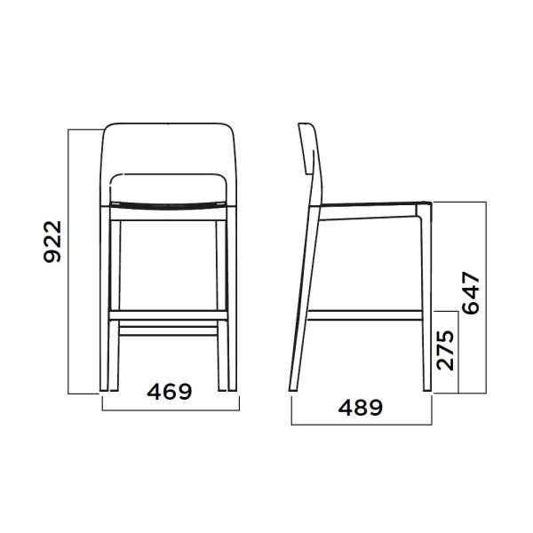 Infiniti Settesusette Kitchen Stool matala baarituoli - Image 2