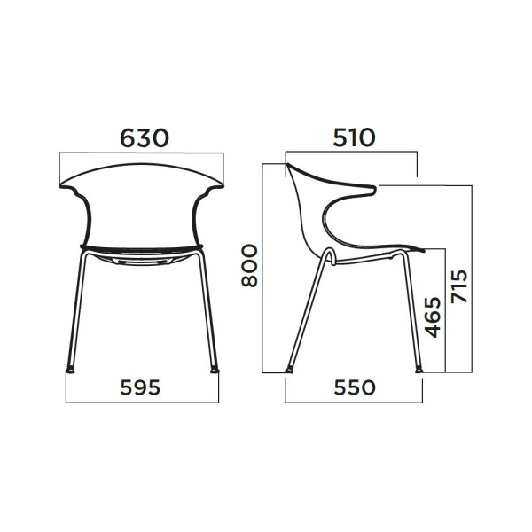 Infiniti Loop Mono 4 Legs tuoli - Image 6