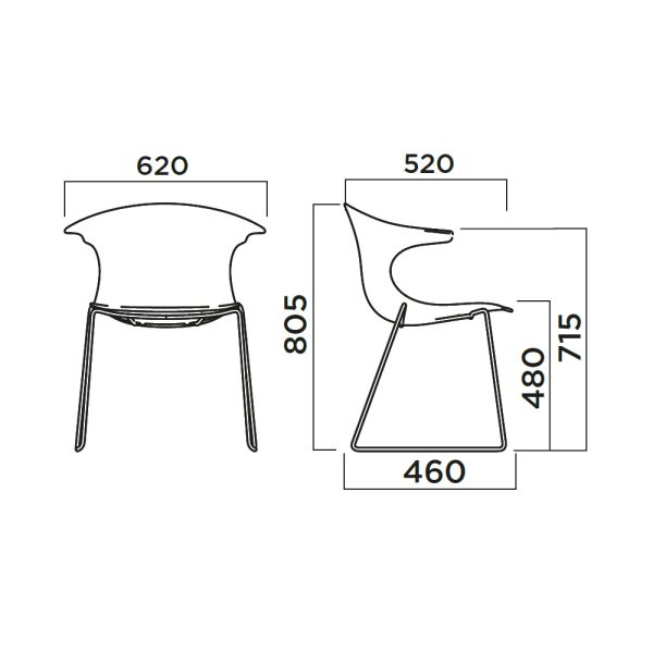 Infiniti Loop Mono Sled tuoli - Image 10