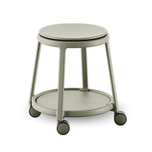 Infiniti Round&Roll Stool Plastic Seat Swivel jakkara pyörivä