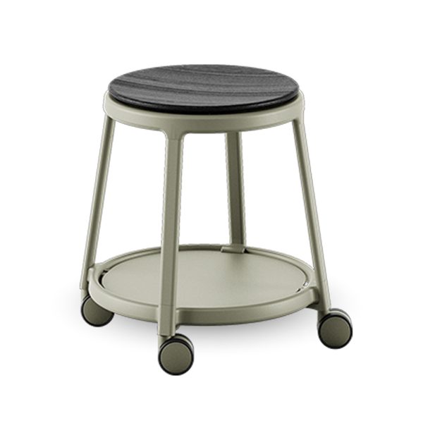 Infiniti Round&Roll Stool Wooden Seat Swivel jakkara pyörivä - Image 3
