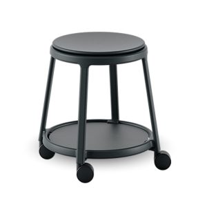 Infiniti Round&Roll Stool Plastic Seat Fixed jakkara