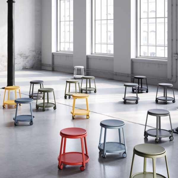 Infiniti Round&Roll Stool Upholstered Seat Swivel jakkara pyörivä - Image 4