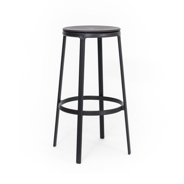 Infiniti Round&Round Bar Stool Plastic Seat Fixed korkea baarijakkara - Image 3