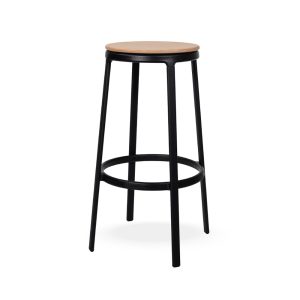 Infiniti Round&Round Bar Stool Wooden Seat Swivel korkea baarijakkara pyörivä