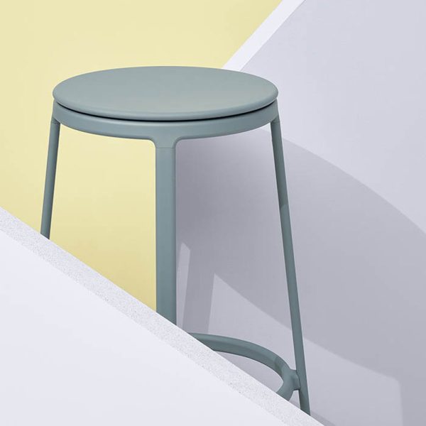 Infiniti Round&Round Bar Stool Plastic Seat Fixed korkea baarijakkara - Image 8
