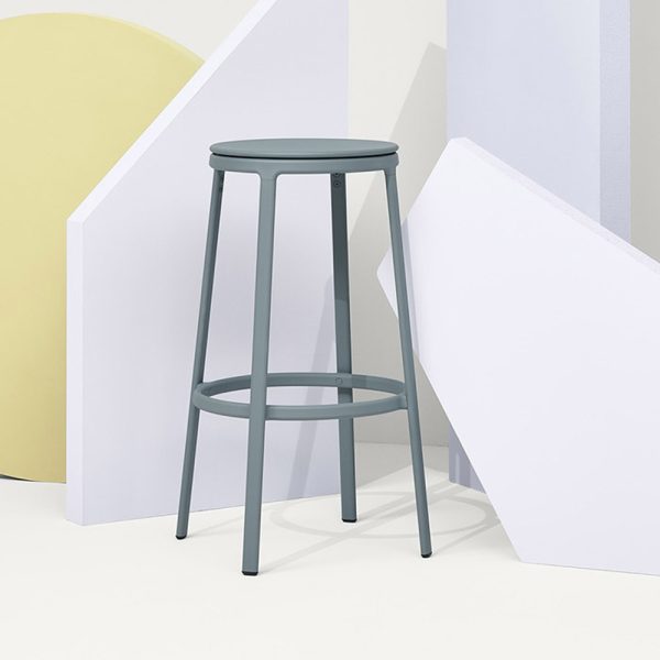 Infiniti Round&Round Bar Stool Plastic Seat Fixed korkea baarijakkara - Image 7
