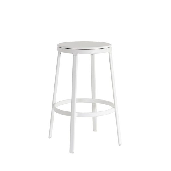 Infiniti Round&Round Kitchen Stool Plastic Seat Fixed matala baarijakkara - Image 2