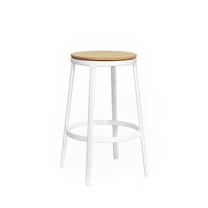 Infiniti Round&Round Kitchen Stool Wooden Seat Swivel matala baarijakkara pyörivä