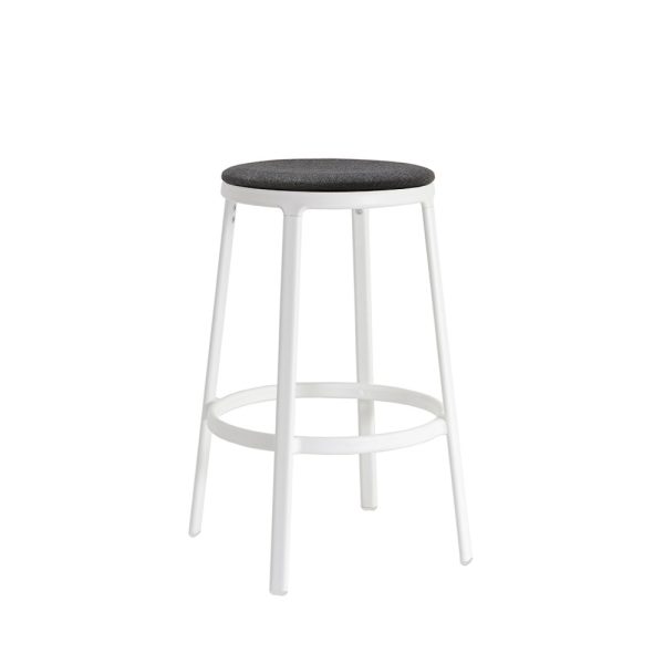 Infiniti Round&Round Kitchen Stool Upholstered Seat Fixed matala baarijakkara