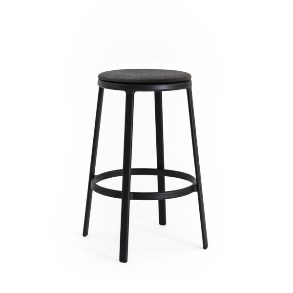 Infiniti Round&Round Kitchen Stool Upholstered Seat Swivel matala baarijakkara pyörivä