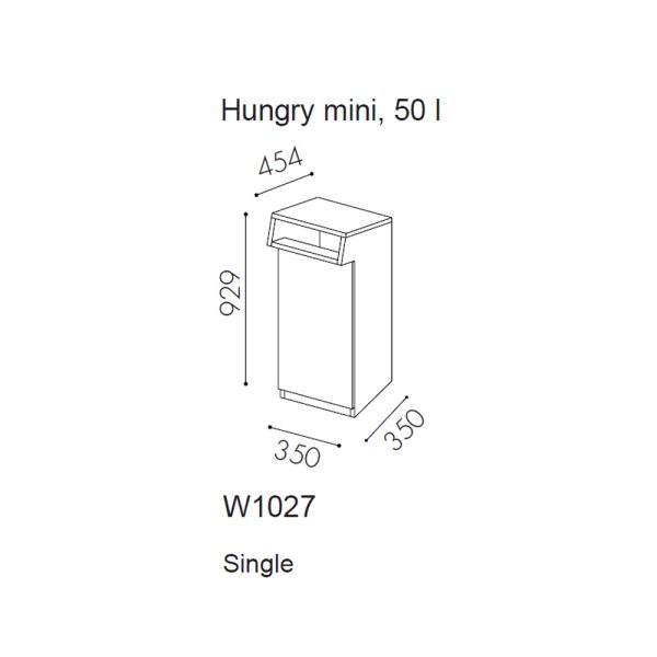 Lundqvist Inredningar Hungry Mini 1 kierrätysastia - Image 2