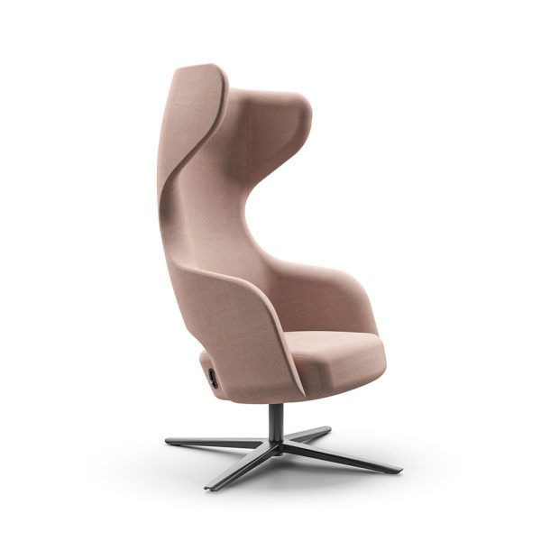 Narbutas Sandie High-Back Lounge Swivel nojatuoli - Image 3