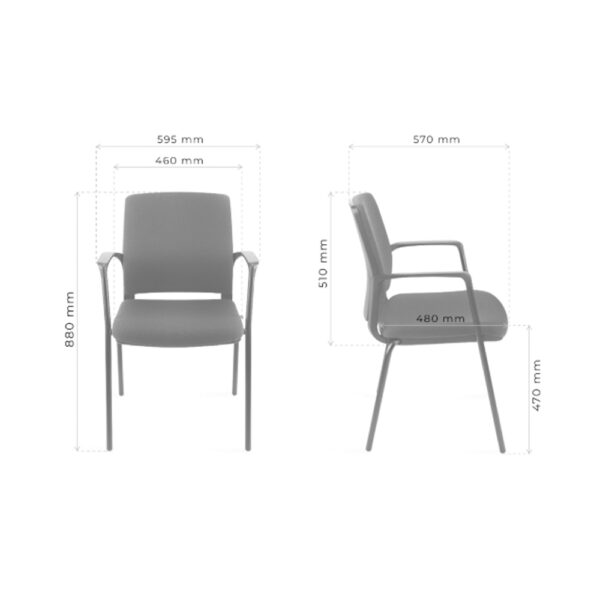 MJ Design Mat F-AR neuvottelutuoli - Image 3