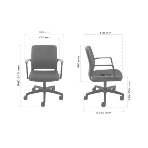 MJ Design Mat M-AR neuvottelutuoli - Image 2