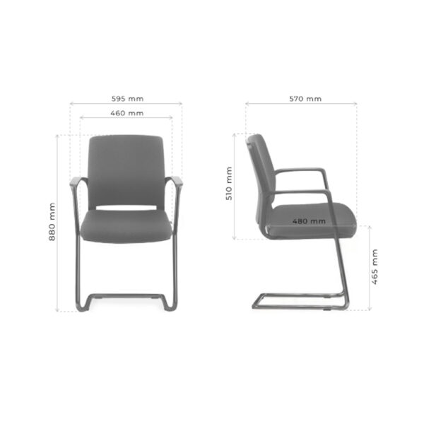MJ Design Mat OCR-AR neuvottelutuoli - Image 2