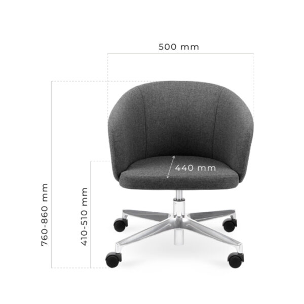 MJ Design Sic Biss 1 BS4LBLC neuvottelutuoli - Image 2