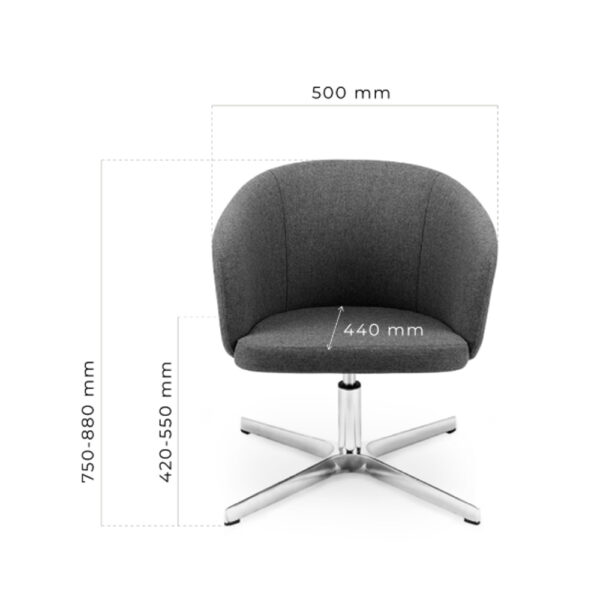 MJ Design Sic Biss 1 BS4LAL neuvottelutuoli - Image 2