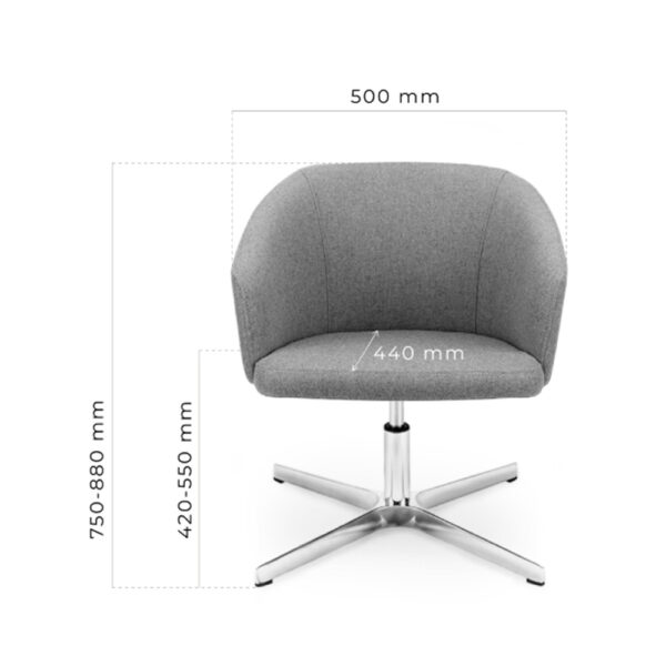 MJ Design Sic Biss 2 BS4LBL neuvottelutuoli - Image 5