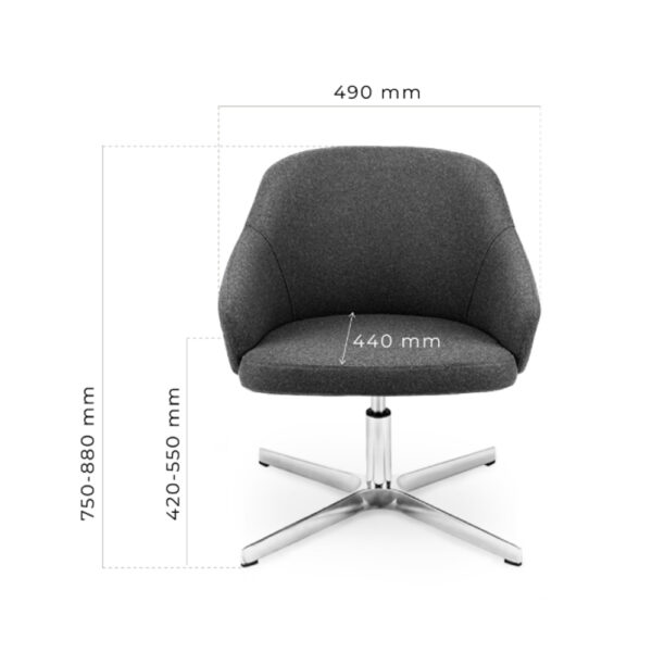 MJ Design Sic Biss 3 BS4LBL neuvottelutuoli - Image 2
