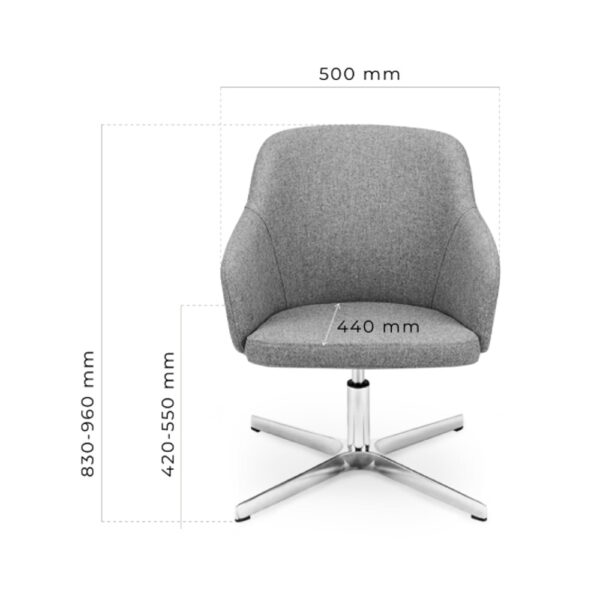 MJ Design Sic Biss 4 BS4LBL neuvottelutuoli - Image 2