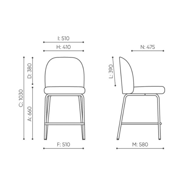 Bejot Flos FSKHN matala baarituoli - Image 6