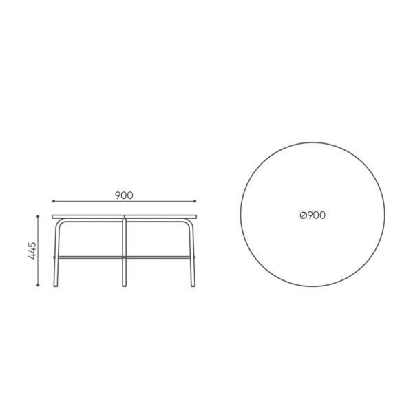 Bejot Flos FSTBRCH pyöreä sohvapöytä (Ø 90 cm) - Image 2