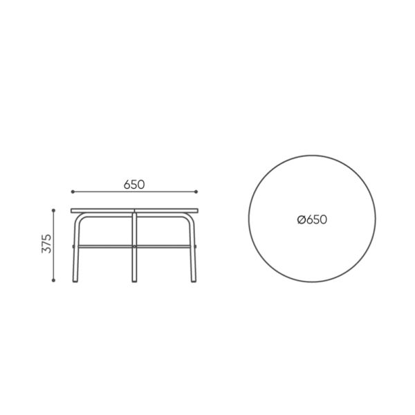 Bejot Flos FSTBRCL pyöreä sohvapöytä (Ø 65 cm) - Image 2