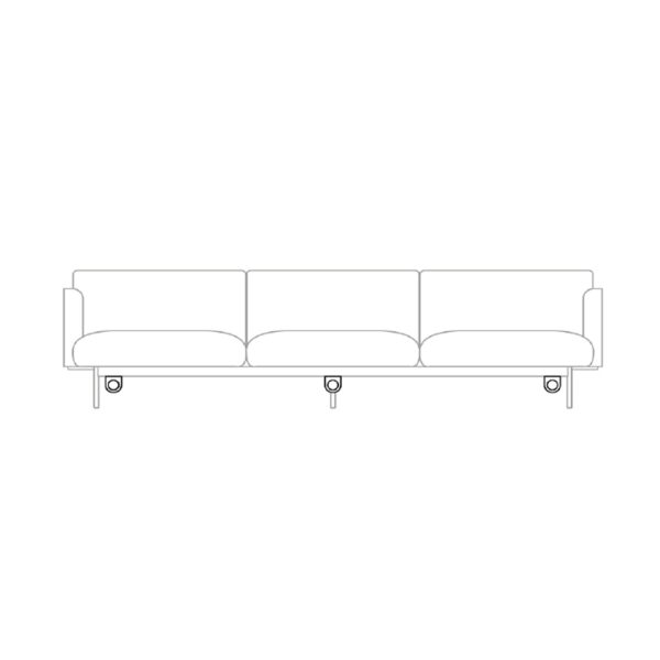 Bejot Fora FR423 3-hengen sohva - Image 4